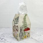 Mushrooms and Ferns Tissue Box Cover