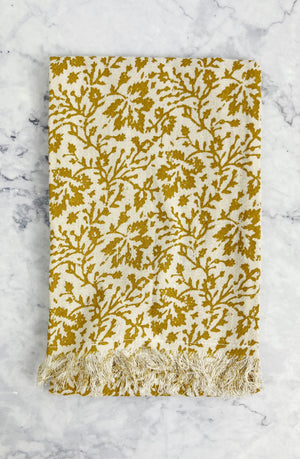 Cotton Tea Towels with Frayed Edge