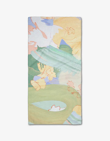 Pastel Dreamscape Recycled Tea Towel