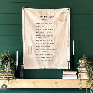 To-Do List Canvas Wall Hanging