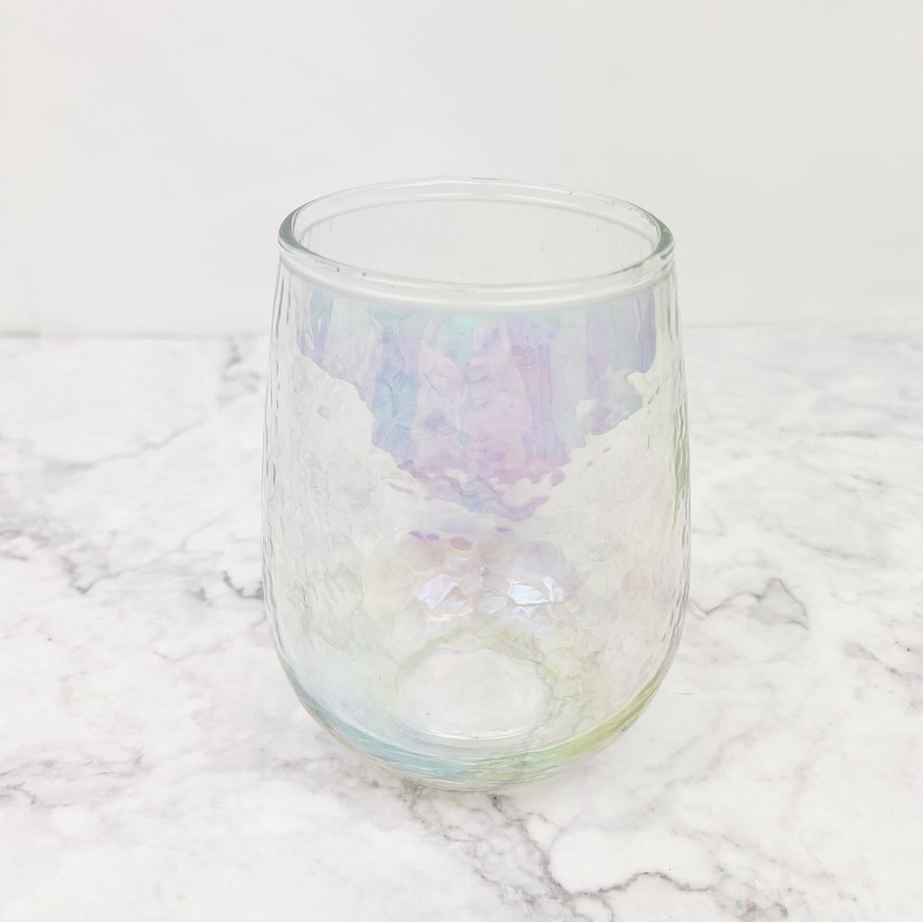 Iridescent Wine Glass – Freckled Hen