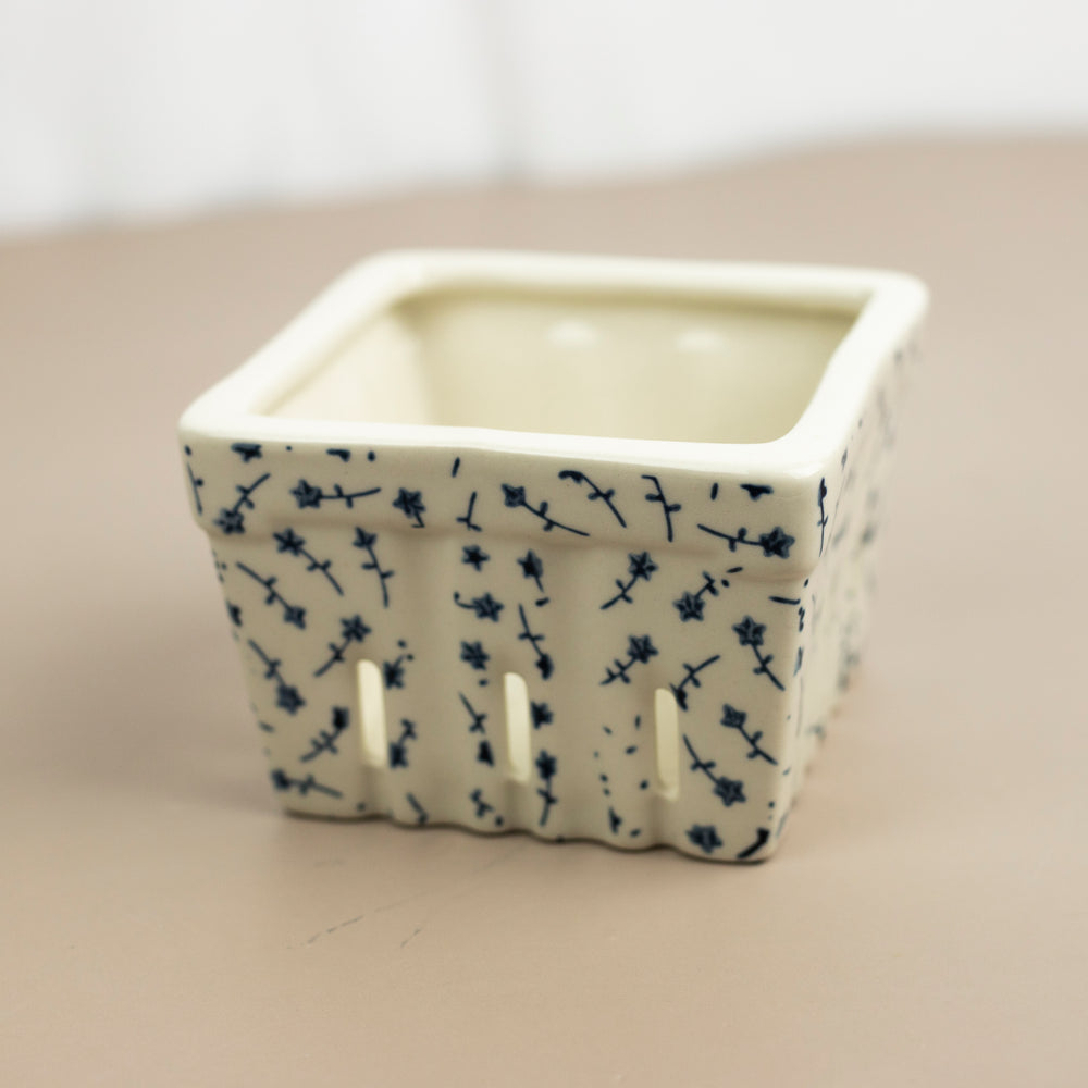 Stamped Stoneware Berry Baskets