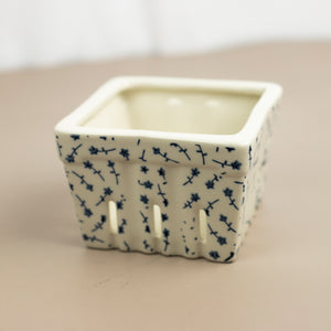 Stamped Stoneware Berry Baskets
