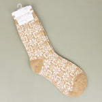 Geometric Gingerbread Socks