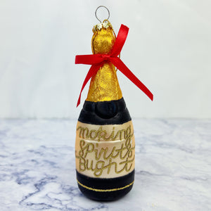 Champagne Bottle Ornament