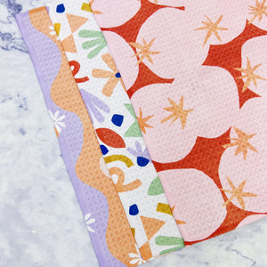 Summer Floral Recycled Dishcloth Set