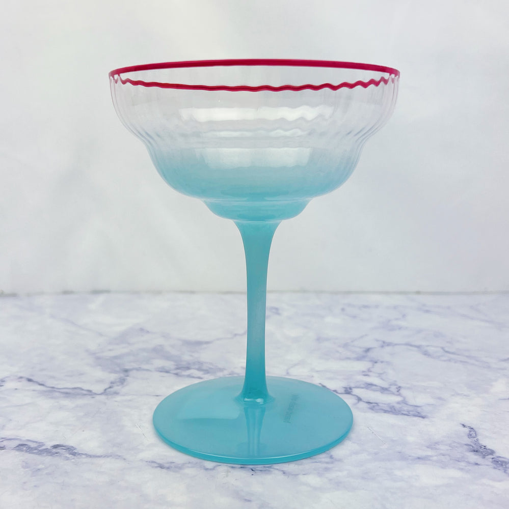 Ombre Coupe Glass