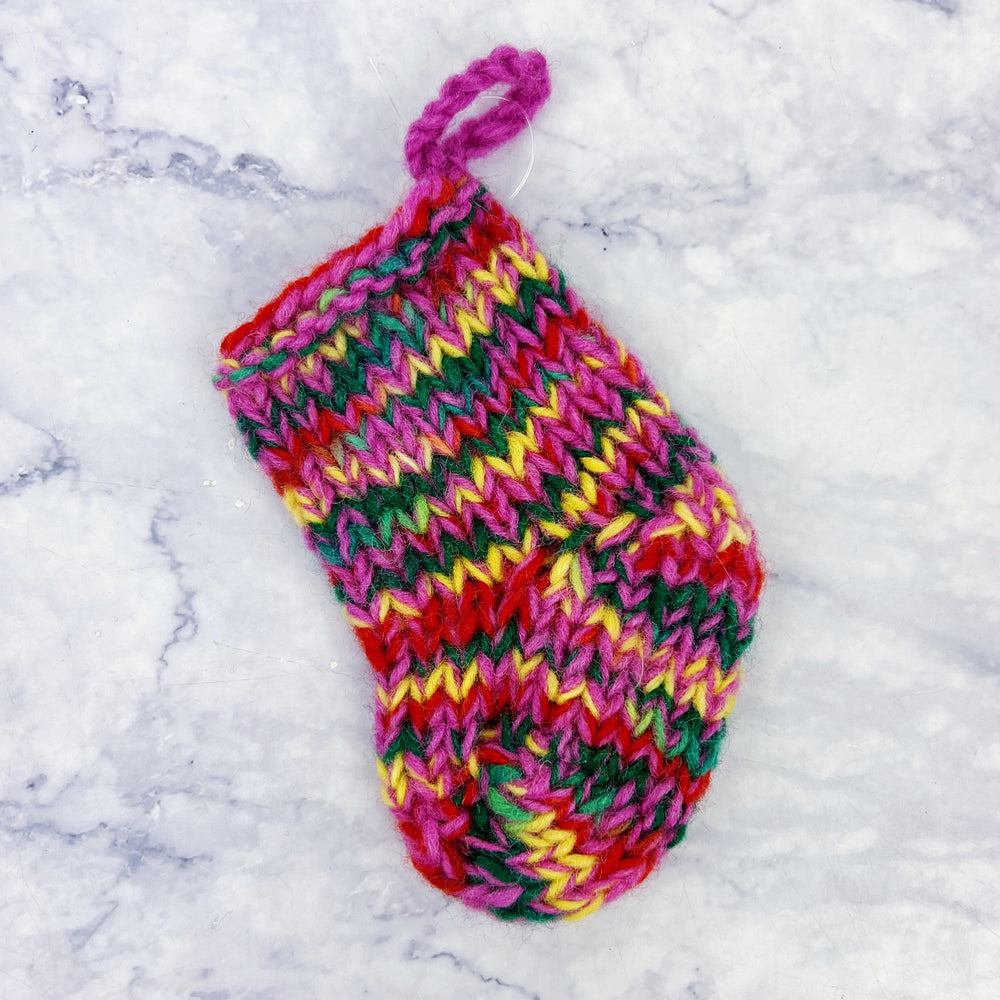 Knit Wool Stocking Ornament