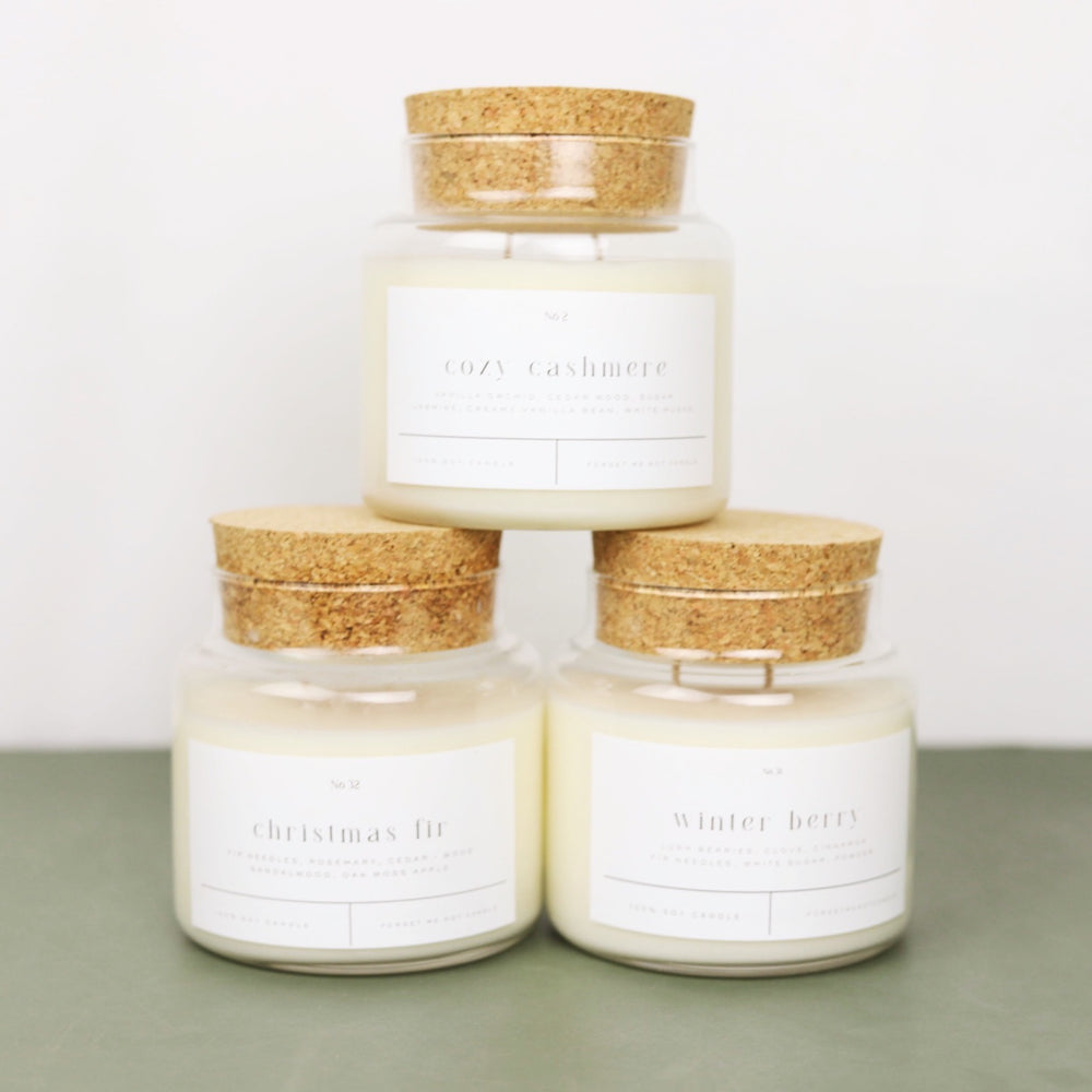 Forget Me Not Holiday Candles