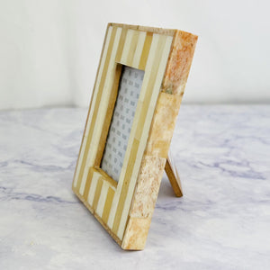 2" x 3" Two-Toned Bone Frame with Stand
