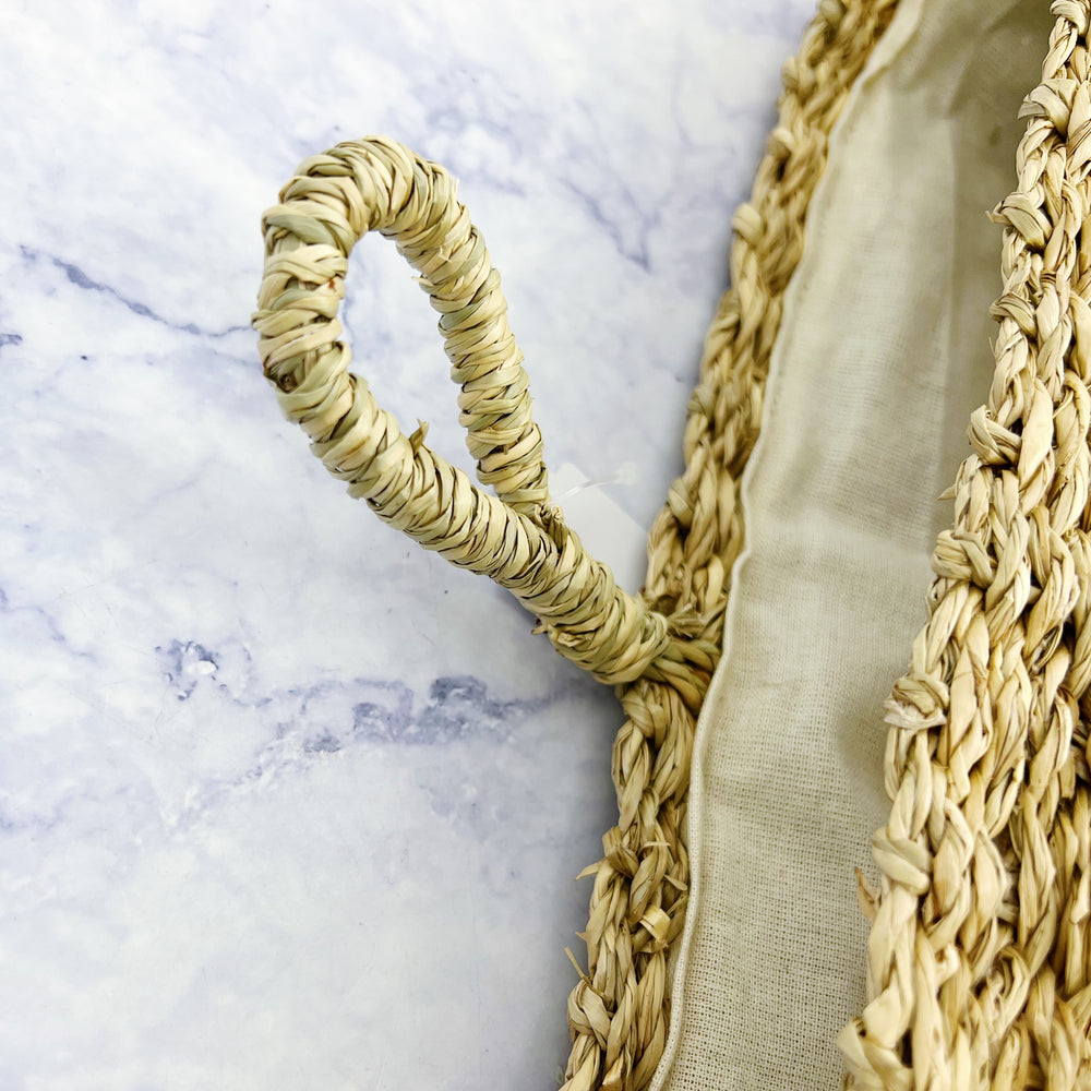 Hand-Woven Seagrass Wall Basket