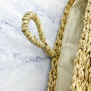 Hand-Woven Seagrass Wall Basket