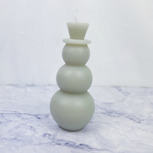 Snowman Candle