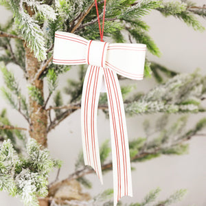 Painted Metal Bow Ornaments