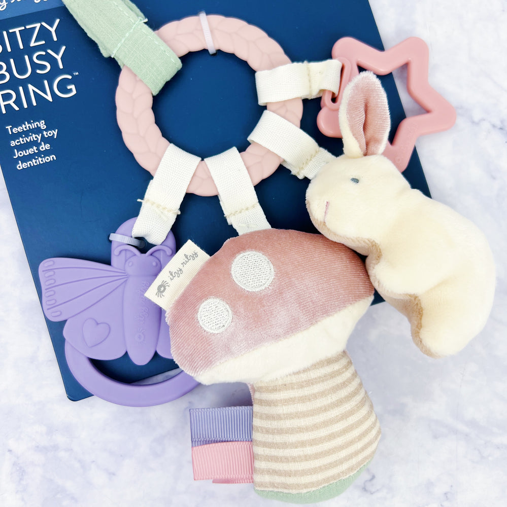 Bitzy Busy Ring Teething Bunny Activity Toy