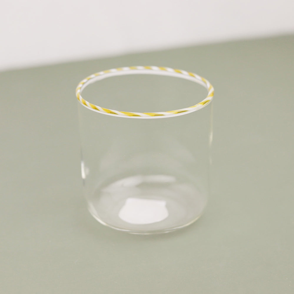 Striped Rim Holiday Glassware