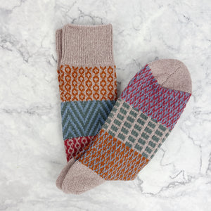 
                
                    Load image into Gallery viewer, Boho Patchwork Socks
                
            