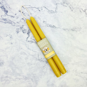 Handmade Beeswax Taper Candles