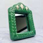 Green Statement Stoneware Mirror