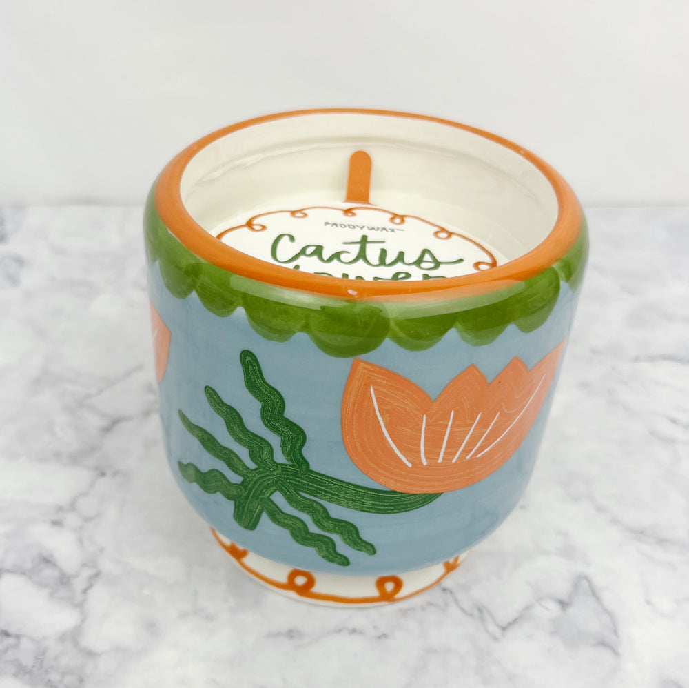 Painted Ceramic Candle