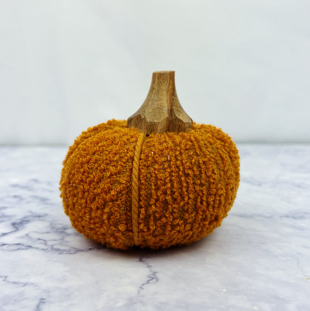 Textured Fabric Mini Pumpkins