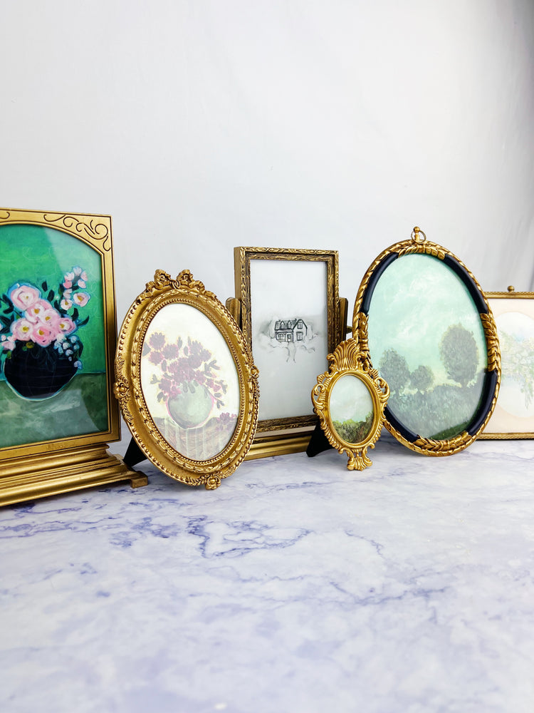 Gold Frames with Landscape Art