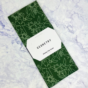 Matcha Florals Recycled Tea Towel