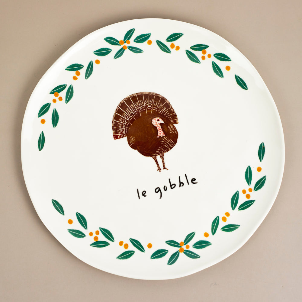 Le Gobble Melamine Plate