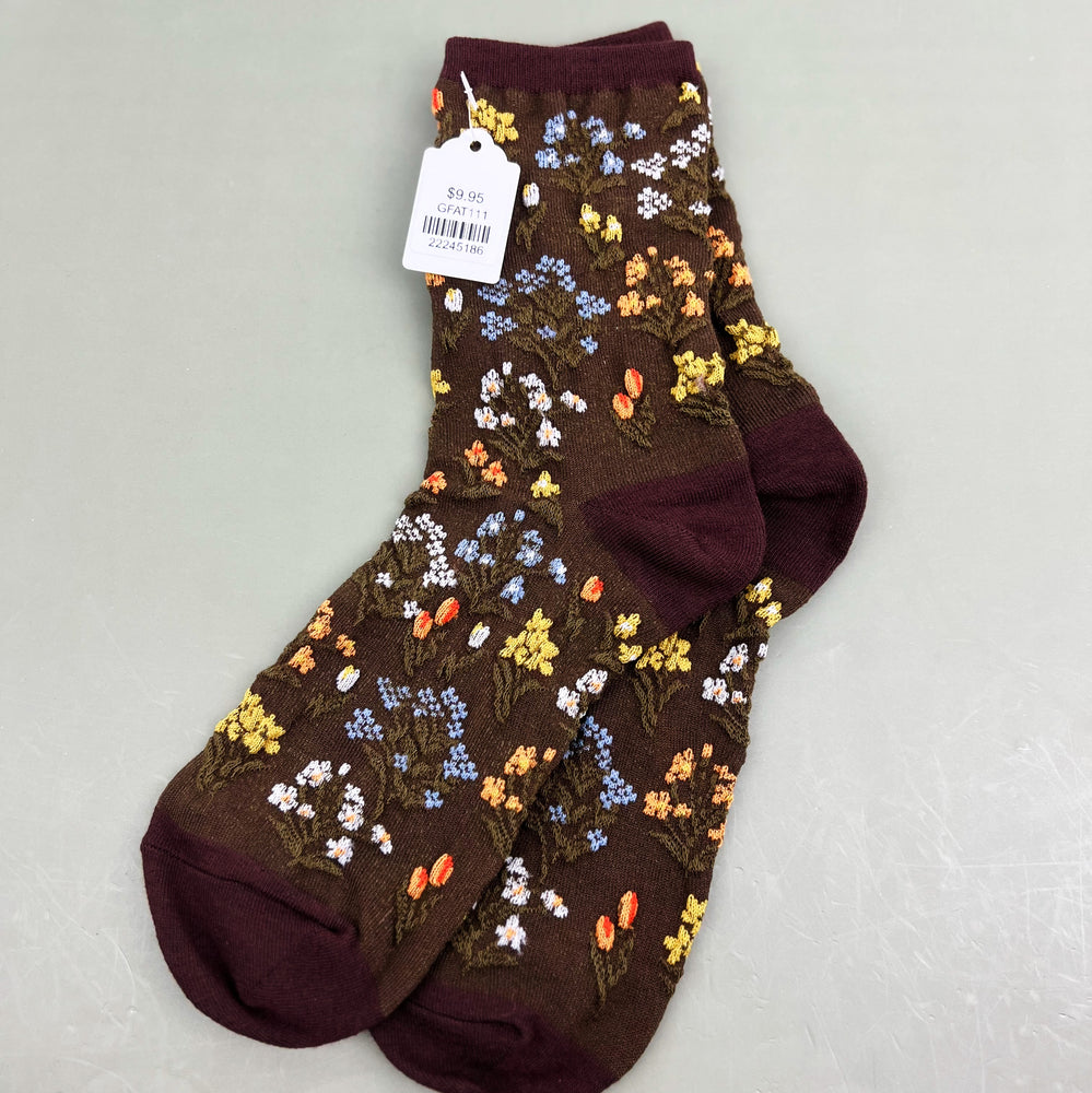 Midnight Wildflower Socks