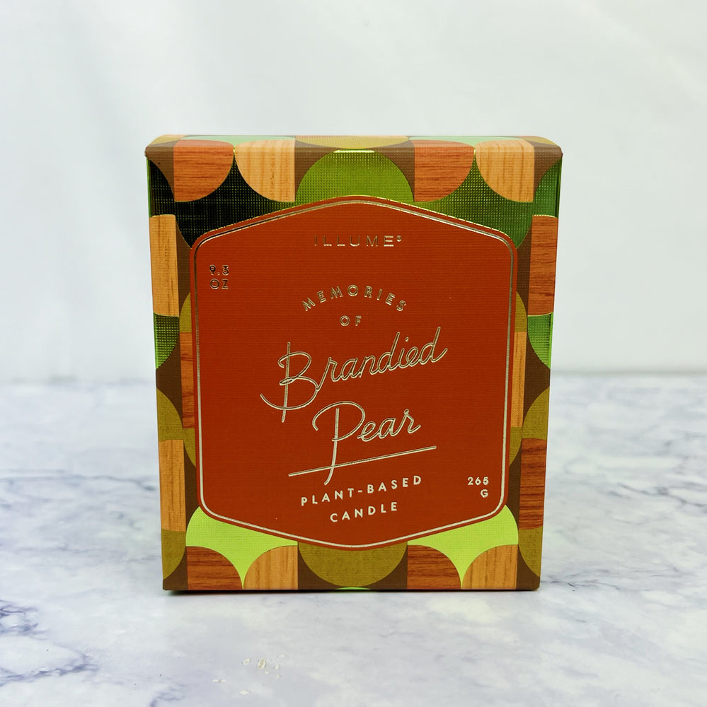 Stripe Brandied Pear Candle