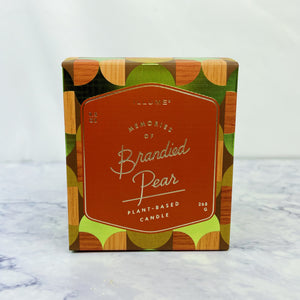 Stripe Brandied Pear Candle