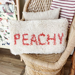 Peachy Wool Lumbar Pillow