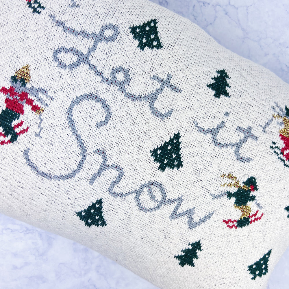 Let It Snow Lumbar Pillow