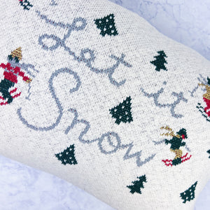 Let It Snow Lumbar Pillow