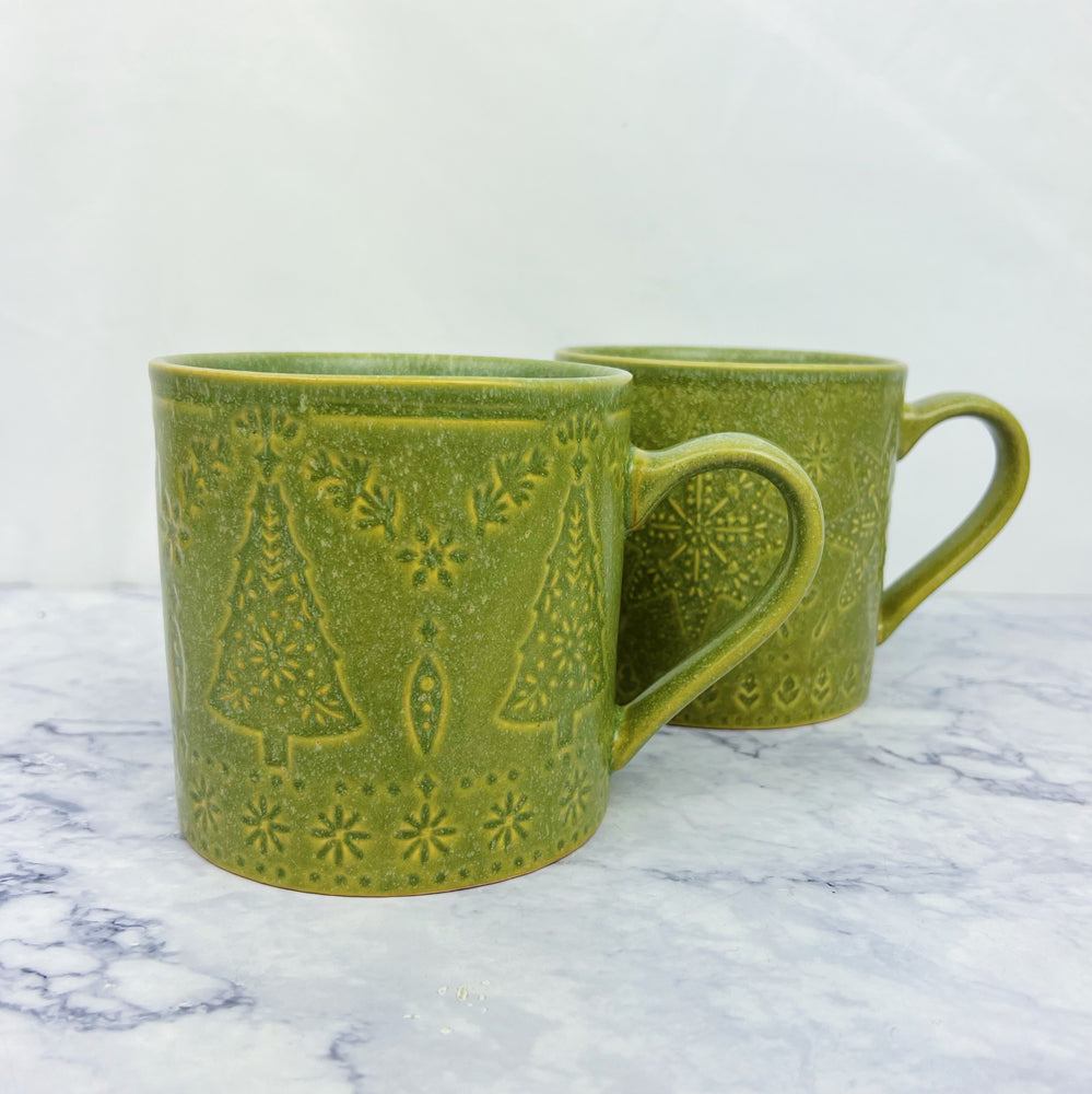 Sage Holiday Stamped Mug