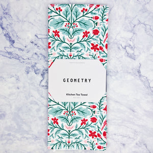 Festive Holiday Geometry Tea Towels