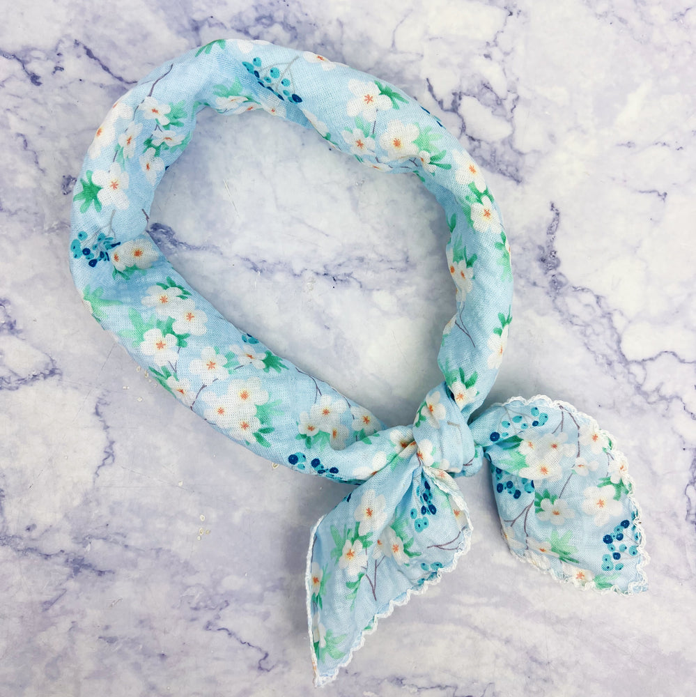 Ana Floral Cotton Scarf