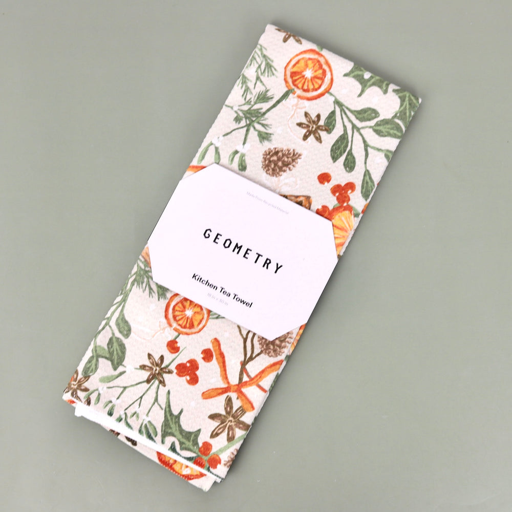 Holiday Recycled Tea Towels