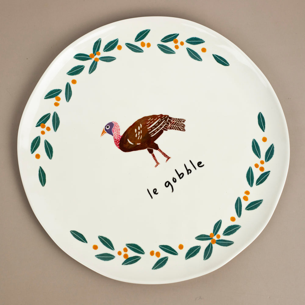 Le Gobble Melamine Plate