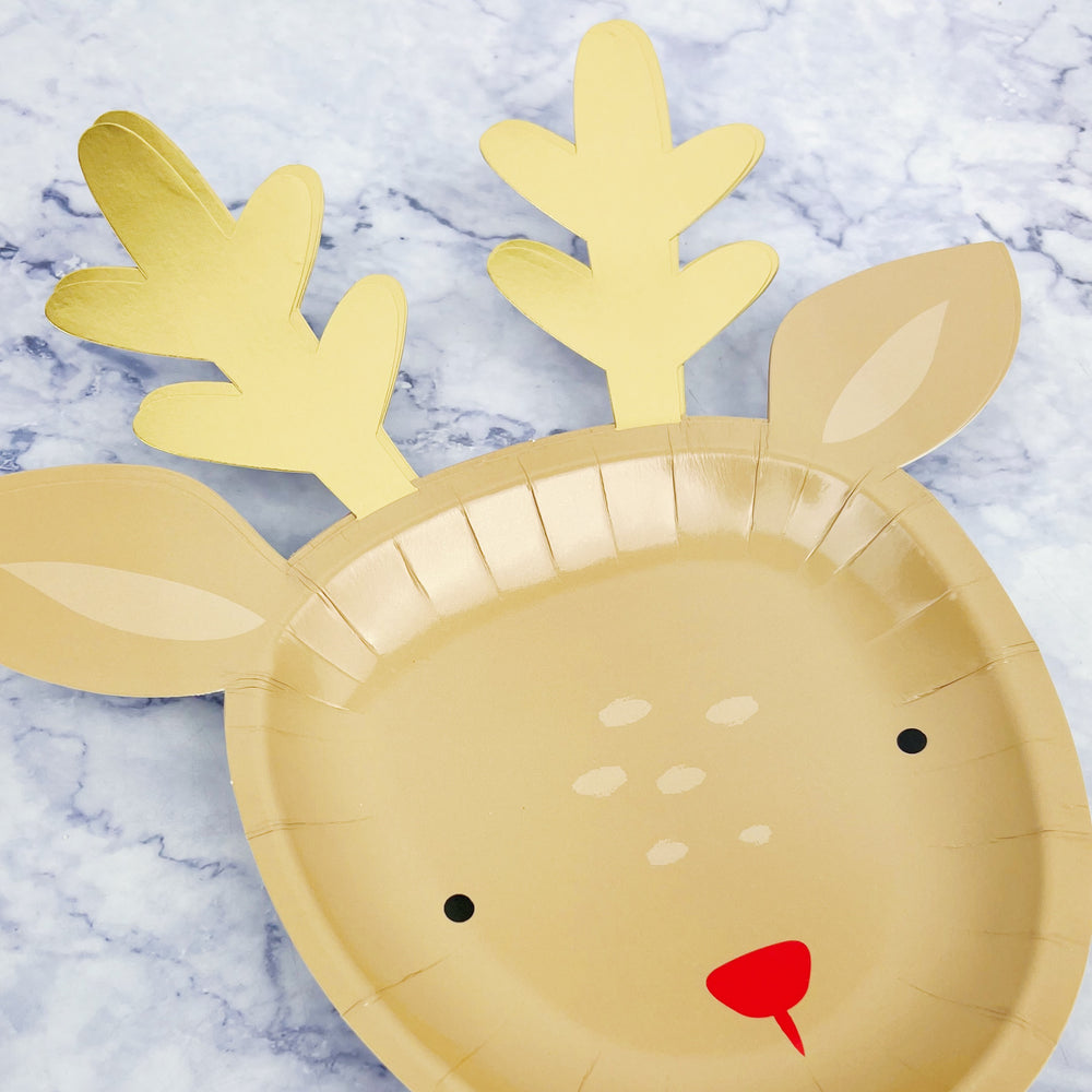 Reindeer Paper Plate Set