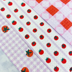 Quilt Tomato Harvest Recycled Dishcloth Set