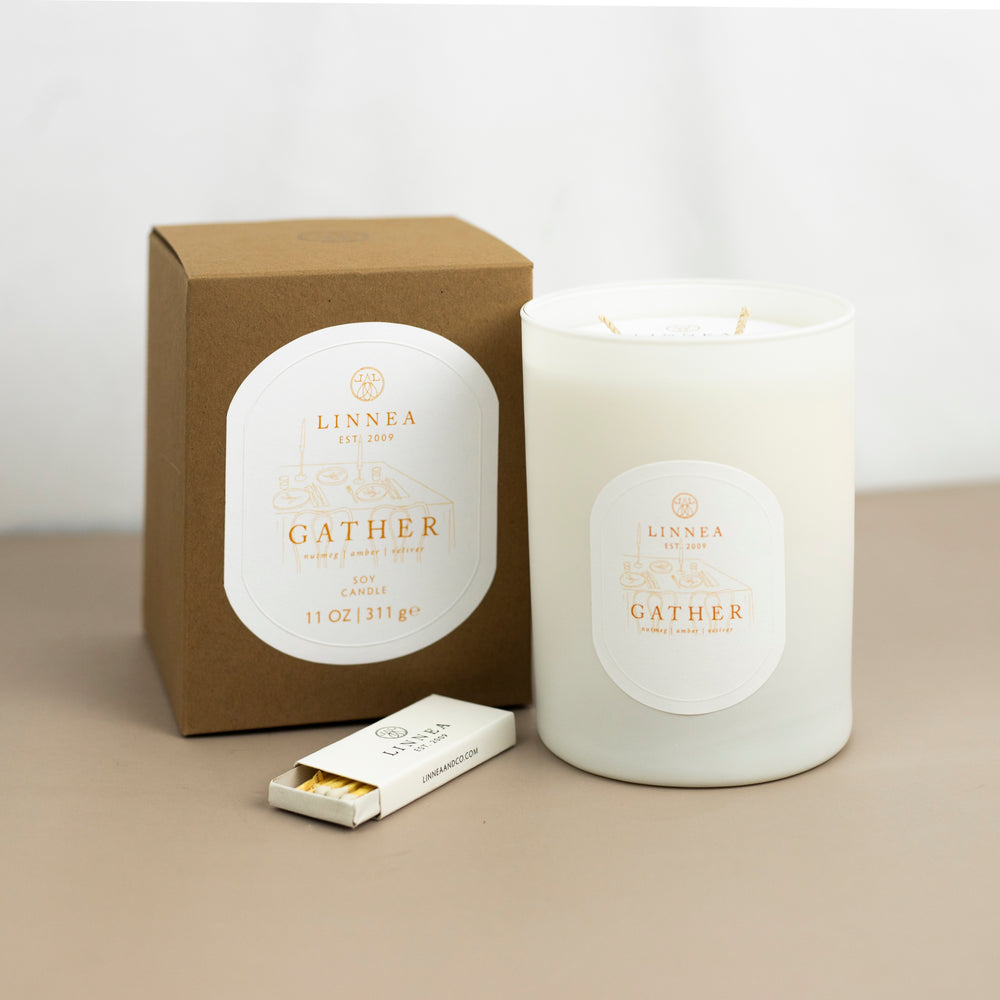 Linnea 2-Wick Fall Candles