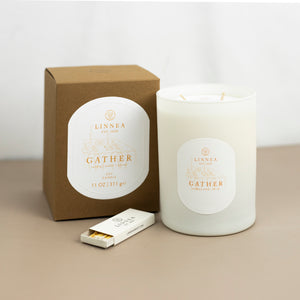 Linnea 2-Wick Fall Candles