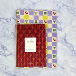 Checkerboard and Bows Notebook Set