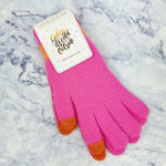 Power Pink Touchscreen Gloves