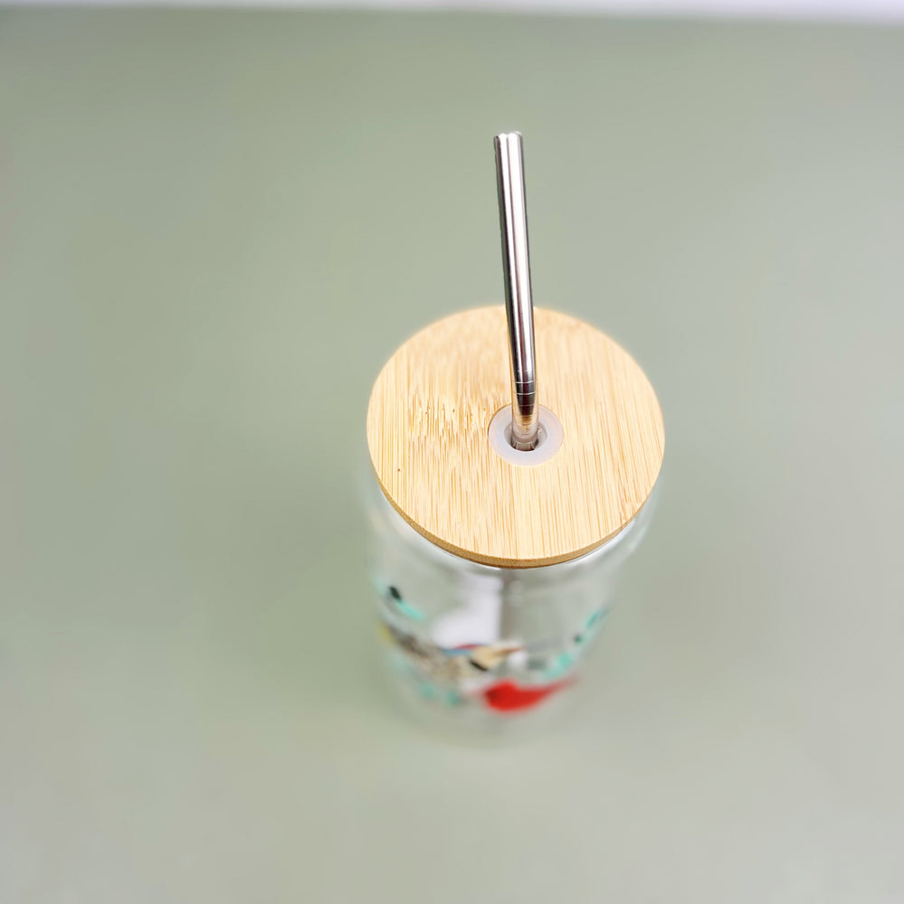 Feathered Friends Glass Cup