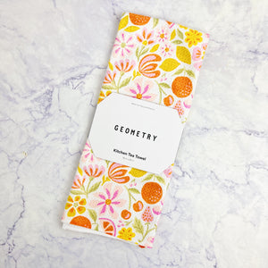 Citrus Field Recycled Tea Towel