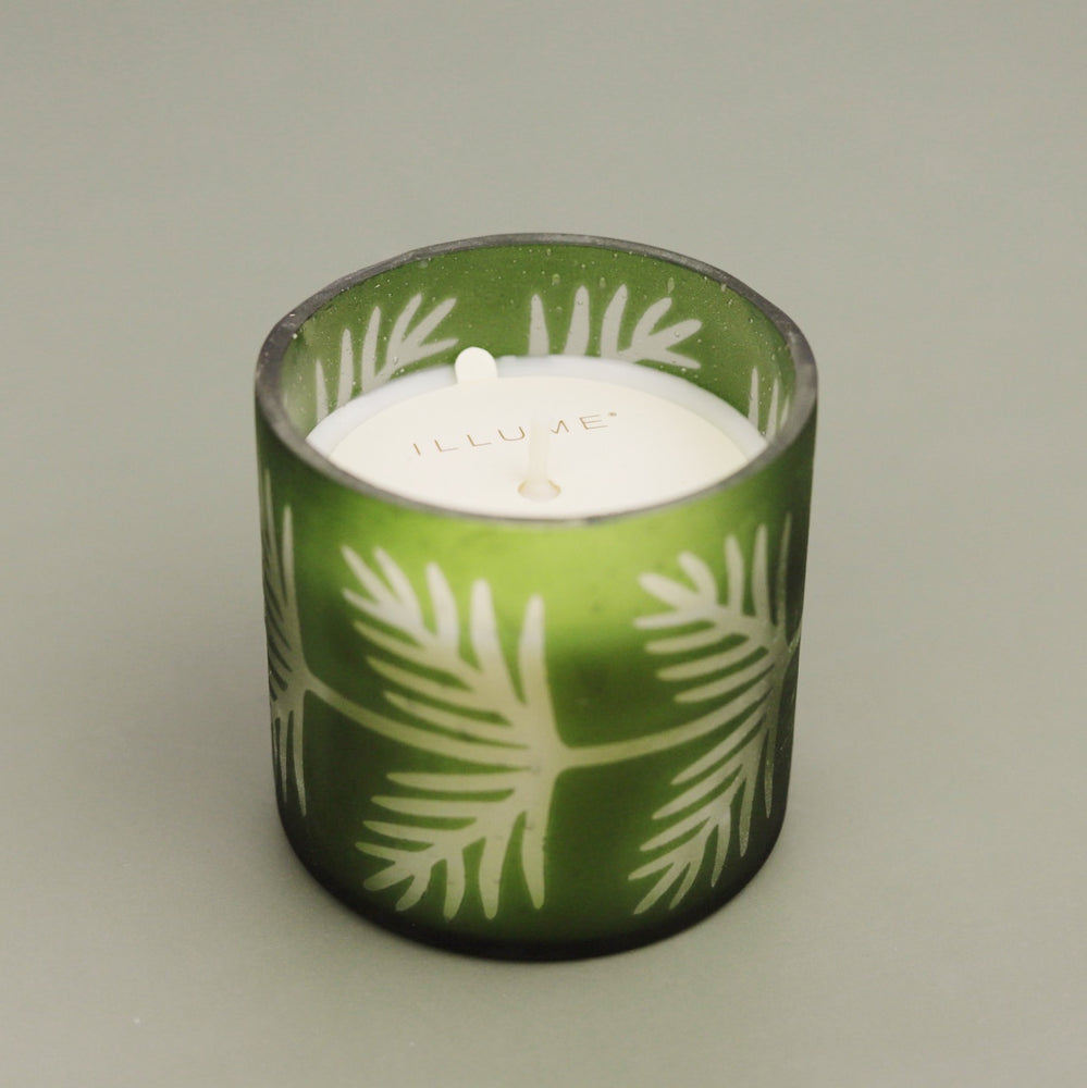 Balsam and Cedar Pine Glass Candle
