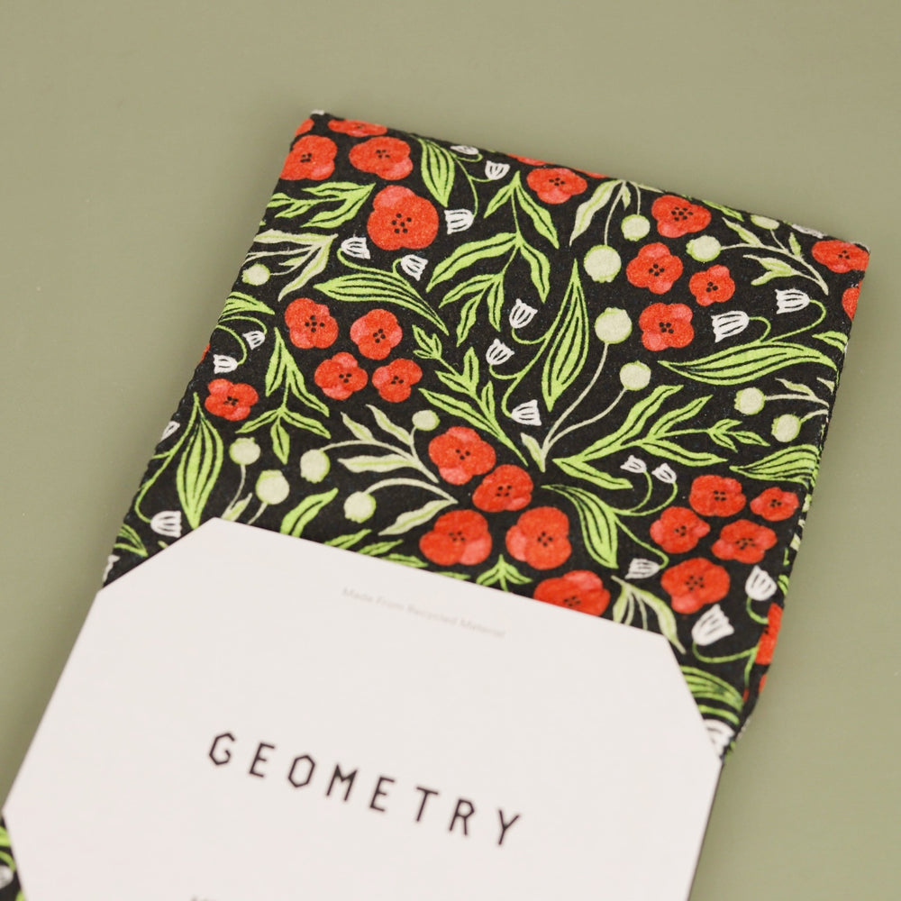 Flowing Poppies Tea Towel