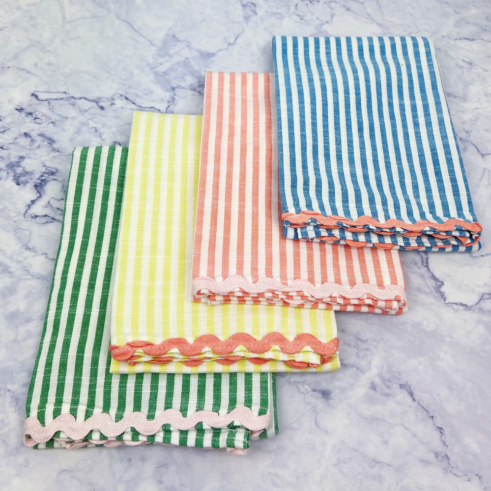 Ric Rac Stripe Tea Towel